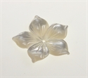 Perlemor Blomst 30 mm Hvid