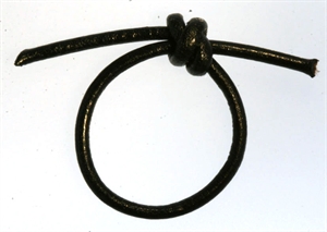 Lædersnøre sort 1 mm