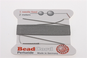 Perlesilke grå no. 5, 0,65 mm